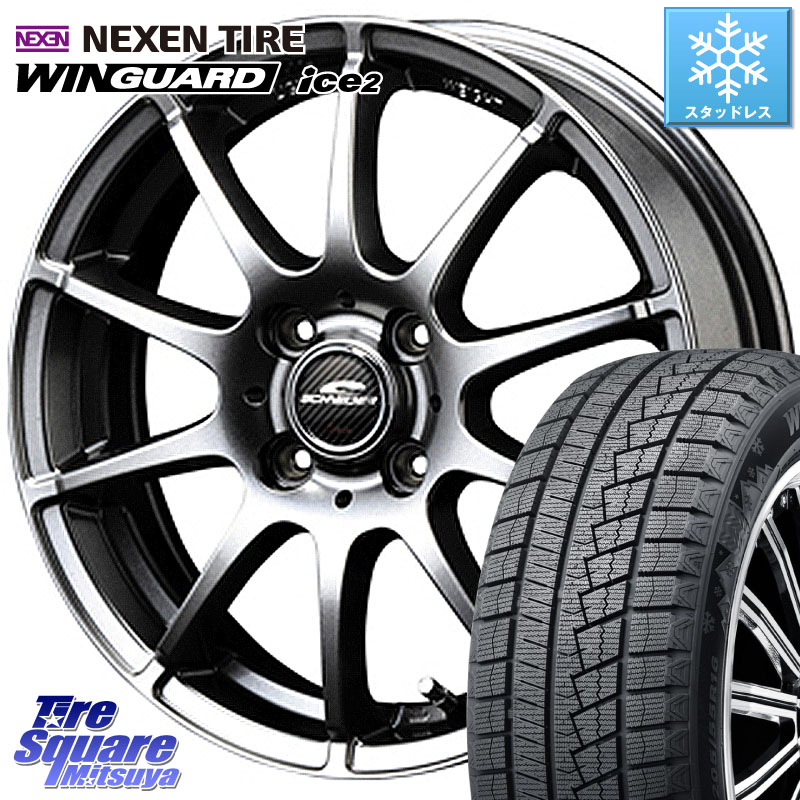 NEXEN WINGUARD ice2 2025年製 ネクセン ウィンガードアイス2 スタッドレスタイヤ 175/65R14 MANARAY MID SCHNEIDER StaG スタッグ ホイール 14インチ 14 X 5.5J +38 4穴 100 E11ノート 38,539円