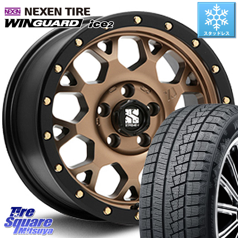 NEXEN WINGUARD ice2 2025年製 スタッドレス ミツヤ ネクセン ウィンガードアイス2 175/70R14 MLJ XJ04 XTREME-J エクストリームJ マットブロンズ ホイール 14インチ 14 X 4.5J +43 4穴 100 Mx27/37/47Sソリオ・デリカD2