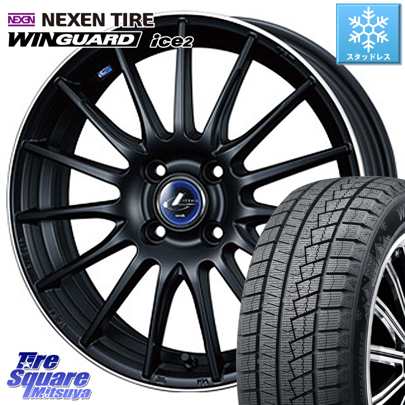 NEXEN WINGUARD ice2 2025年製 スタッドレス ミツヤ ネクセン ウィンガードアイス2 185/65R15 WEDS 36250 レオニス Navia ナヴィア05 MBP ウェッズ ホイール 15インチ 15 X 5.5J +43 4穴 100 アクアクロスオーバー FITクロスター