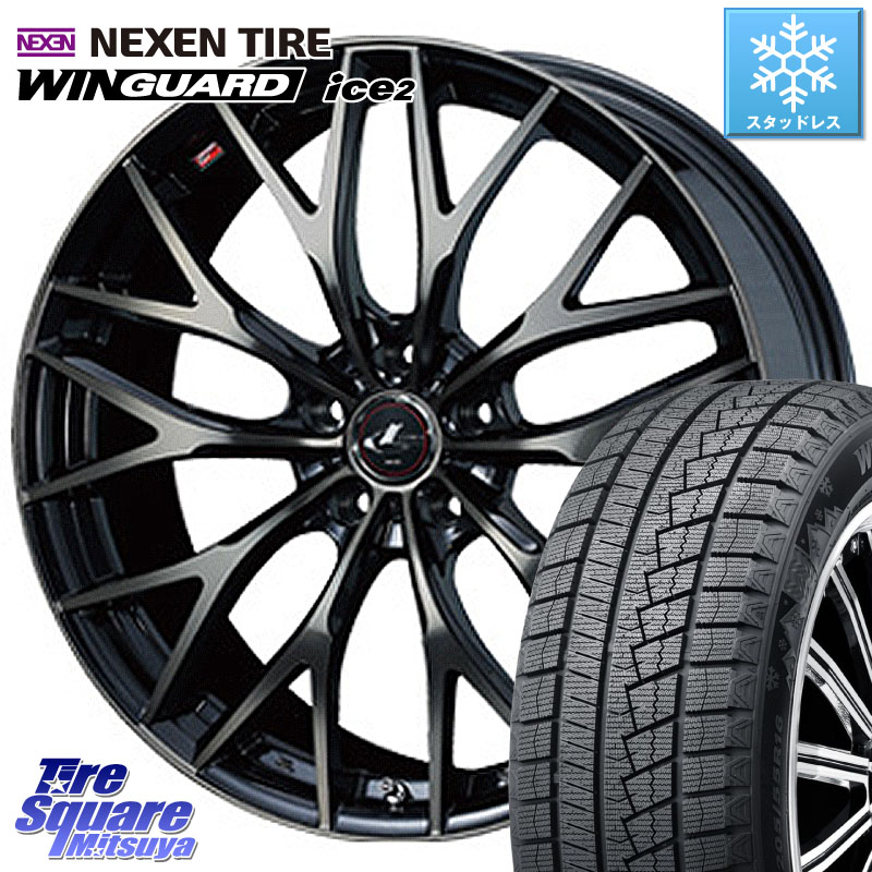 NEXEN WINGUARD ice2 2025年製 スタッドレス ミツヤ ネクセン ウィンガードアイス2 225/45R18 WEDS 【欠品次回05月上旬】 37438 レオニス MX ウェッズ Leonis ホイール 18インチ 18 X 7.0J +53 5穴 114.3 CX-3 レヴォーグ RC系オデッセイ前期