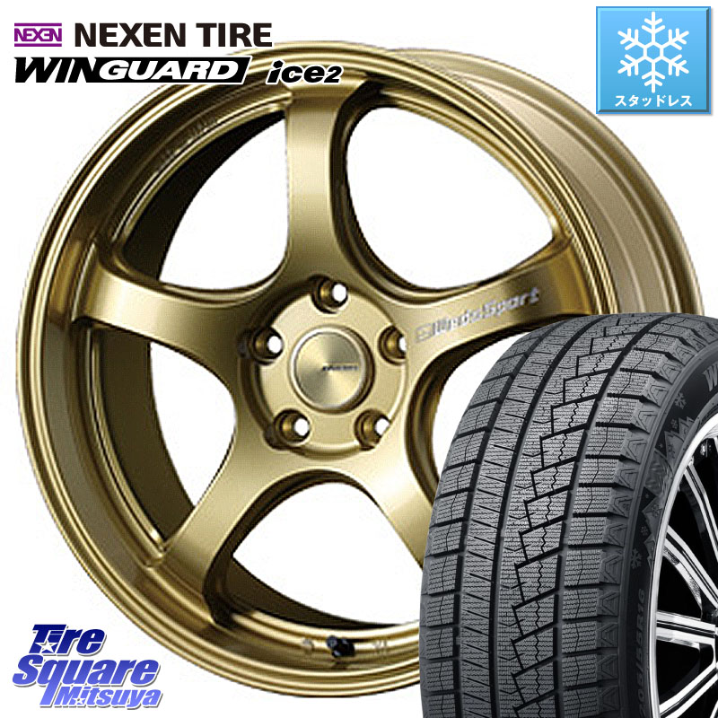 NEXEN WINGUARD ice2 2025年製 スタッドレス ミツヤ ネクセン ウィンガードアイス2 235/45R18 WEDS 72823 RN-05M ウェッズ スポーツ ホイール 18インチ 18 X 7.5J +45 5穴 114.3 CY2アコード