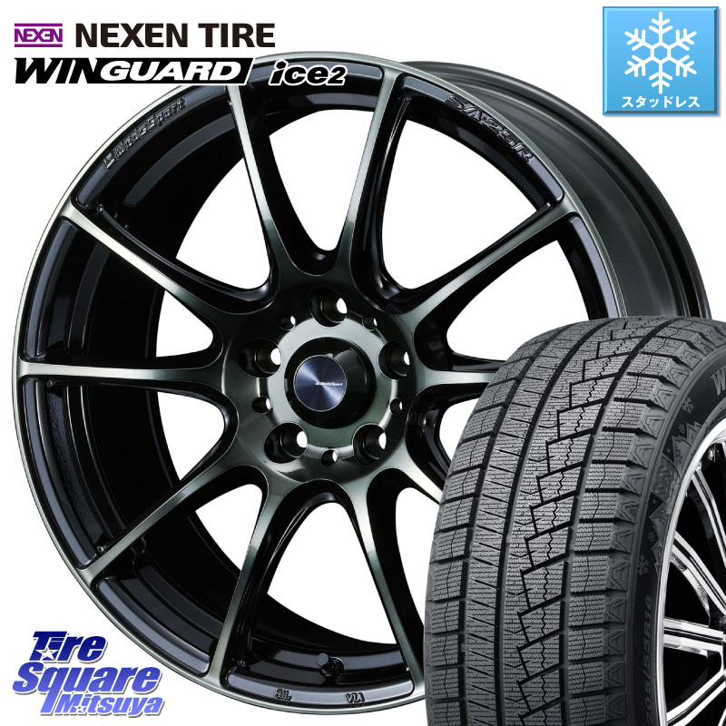 NEXEN WINGUARD ice2 2025年製 スタッドレス ミツヤ ネクセン ウィンガードアイス2 235/45R18WEDS WedsSport SA-25R SA25R ウェッズ スポーツ ホイール 18インチ 18X8.5J 50 5穴 114.3 CY2アコード 70系カムリ キザシ アコード|タイヤスクエアミツヤ