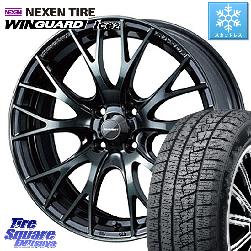 NEXEN WINGUARD ice2 2025年製 スタッドレス ミツヤ ネクセン ウィンガードアイス2 205/55R16 WEDS 72720 SA-20R SA20R ウェッズ スポーツ ホイール 16インチ 16 X 6.5J +38 4穴 100 E13オーラ