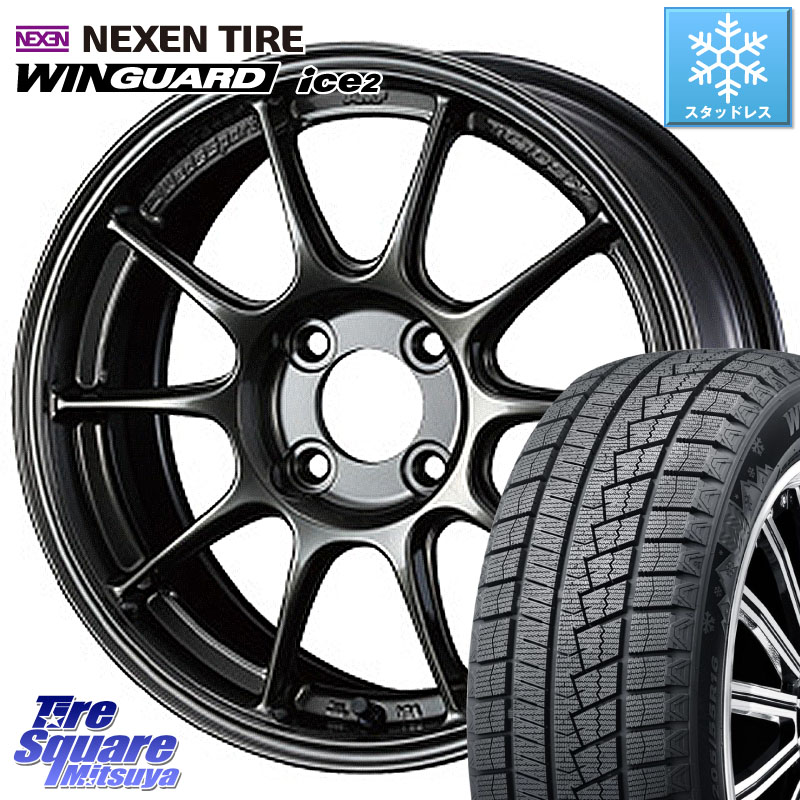 NEXEN WINGUARD ice2 2025年製 スタッドレス ミツヤ ネクセン ウィンガードアイス2 205/55R16 WEDS 73572 TC105X EJ ウェッズ スポーツ ホイール 16インチ 16 X 7.0J +43 4穴 100 E13オーラ