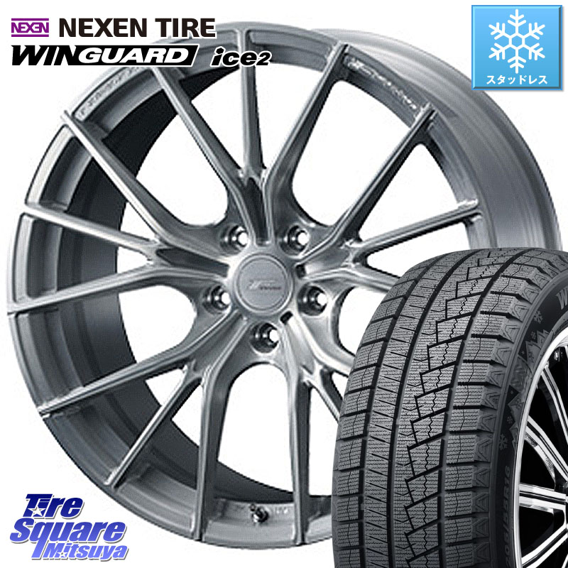 NEXEN WINGUARD ice2 2025年製 ネクセン ウィンガードアイス2 スタッドレスタイヤ 225/40R18 WEDS F ZERO FZ-1 FZ1 鍛造 FORGED ホイール18インチ エフゼロ 18 X 7.5J +45 5穴 100 210・A10系カローラ 210系カローラスポーツ 50系プリウス BRZ・86・GR86