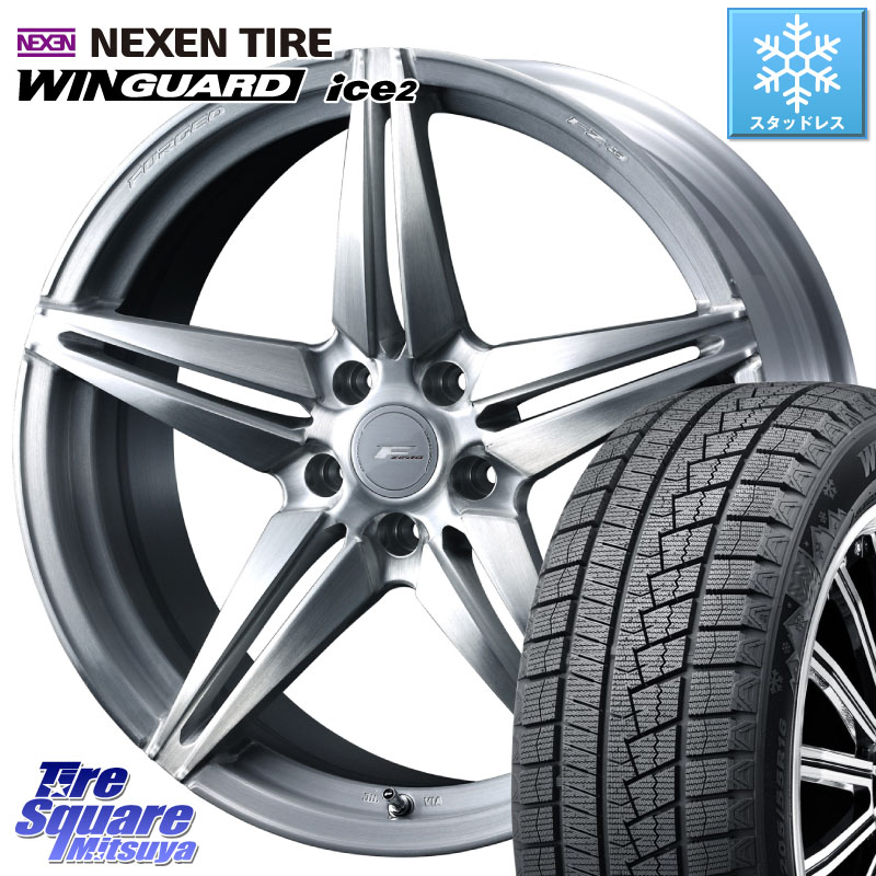 NEXEN WINGUARD ice2 2025年製 ネクセン ウィンガードアイス2 スタッドレスタイヤ 225/40R18 WEDS F ZERO FZ-3 FZ3 鍛造 FORGED ホイール18インチ エフゼロ 18 X 7.5J +48 5穴 114.3 プリウスアルファ GU系インプレッサ フロンクス