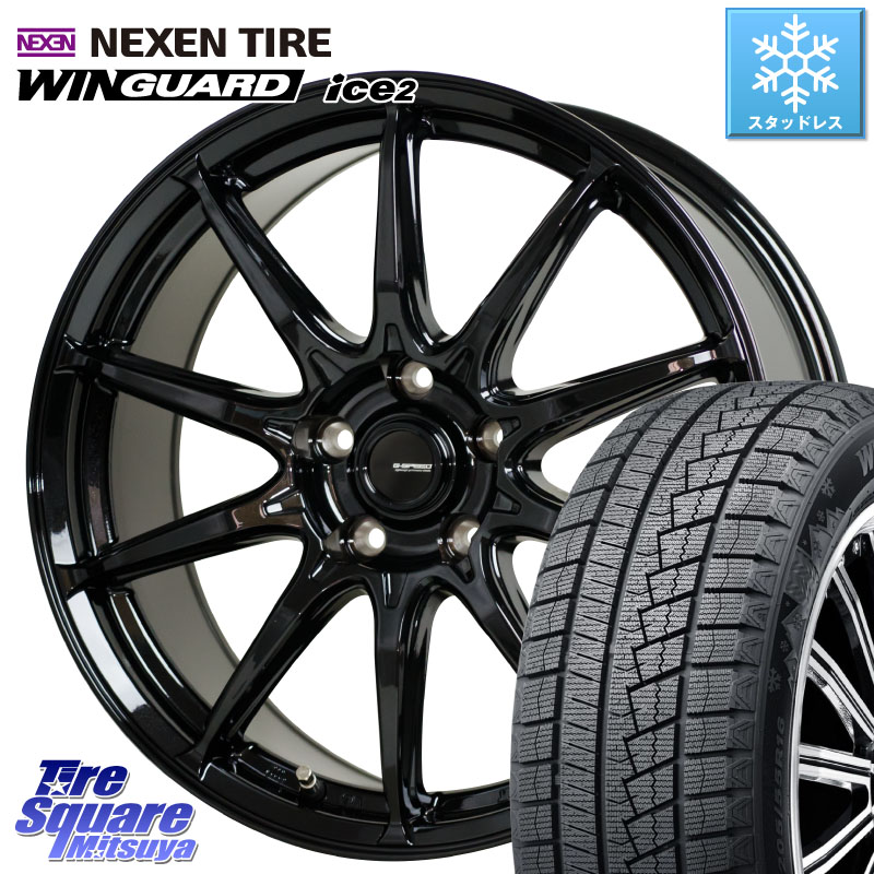 NEXEN WINGUARD ice2 2025年製 スタッドレス ミツヤ ネクセン ウィンガードアイス2 235/45R18 HotStuff G-SPEED G-05 G05 18インチ ジースピード ホイール 18 X 7.0J +48 5穴 114.3