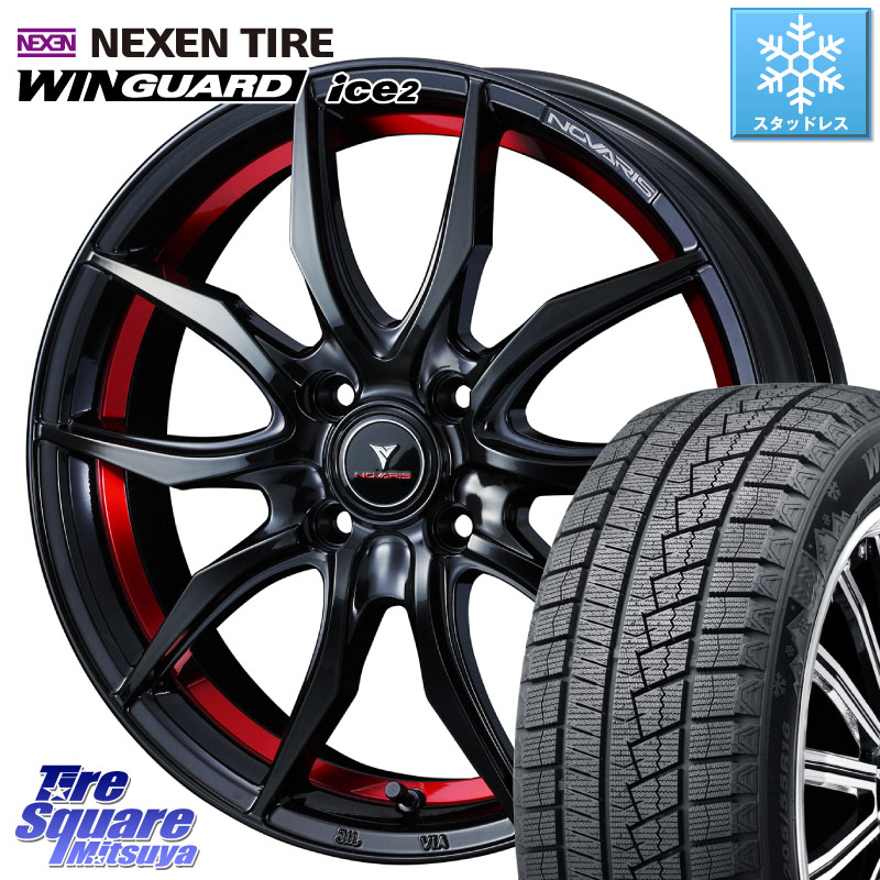NEXEN WINGUARD ice2 2025年製 スタッドレス ミツヤ ネクセン ウィンガードアイス2 155/65R14 WEDS 【欠品次回06月上旬】 NOVARIS ROHGUE VF ノヴァリス ホイール 14インチ ローグ 14 X 4.5J +45 4穴 100 N-BOX デリカミニ2WD タント スペーシア サクラ ハイゼット アゲ