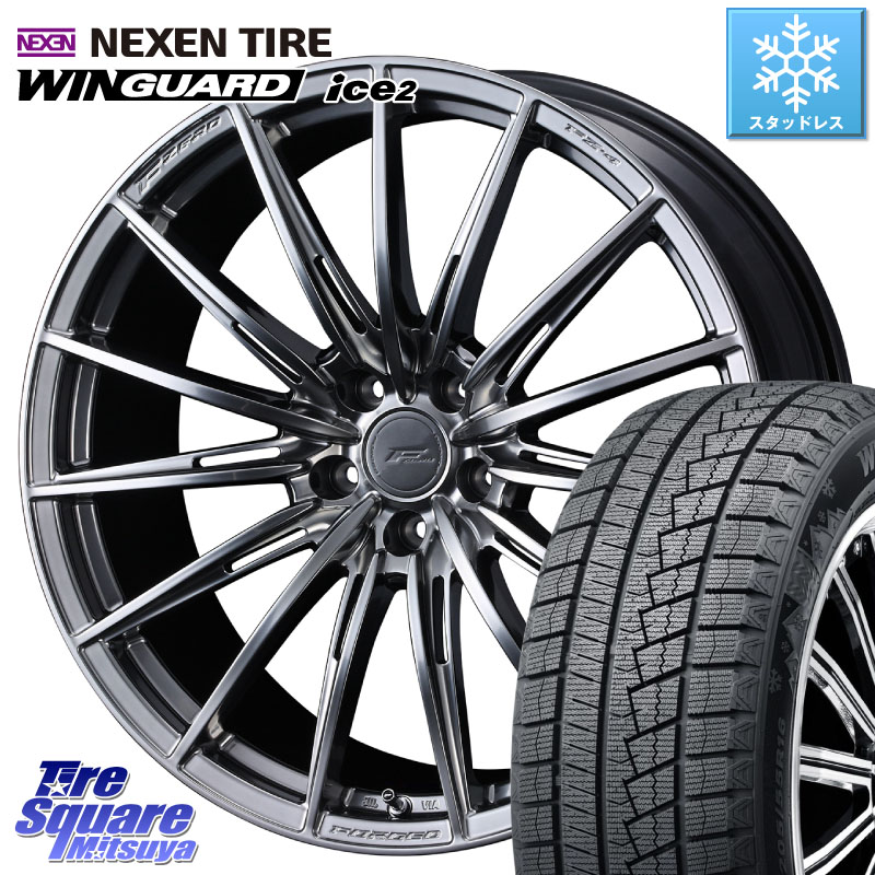 NEXEN WINGUARD ice2 2025年製 スタッドレス ミツヤ ネクセン ウィンガードアイス2 235/45R18WEDS F ZERO FZ4 FZ-4 鍛造 FORGED 18インチ エフゼロ 18X7.5J(M14B) 38 5穴 114.3 レクサスIS30系後期|タイヤスクエアミツヤ