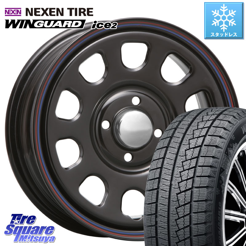 NEXEN WINGUARD ice2 2025年製 ネクセン ウィンガードアイス2 スタッドレスタイヤ 175/65R14 MLJ デイトナ SS DAYTONA SS BK 4H 14インチ 14 X 5.0J +42 4穴 100