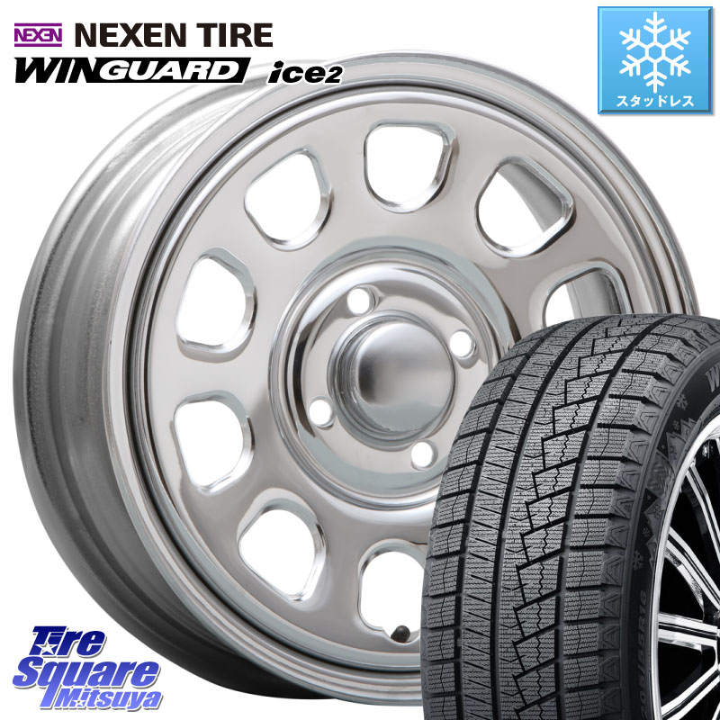 NEXEN WINGUARD ice2 2025年製 スタッドレス ミツヤ ネクセン ウィンガードアイス2 165/70R14 MLJ デイトナ SS DAYTONA SS CR 4H 14インチ 14 X 5.0J +42 4穴 100