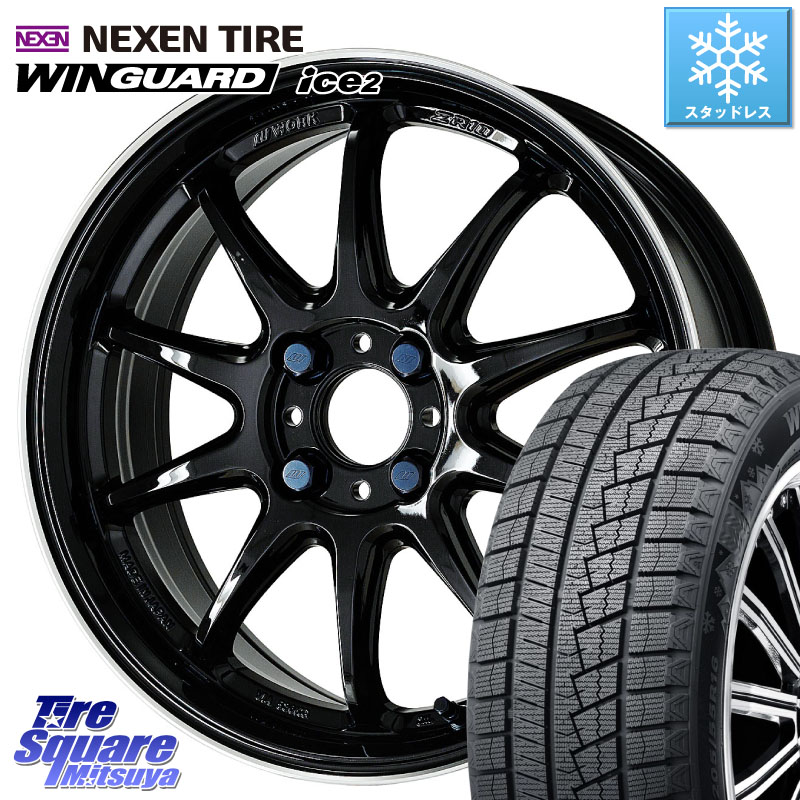 NEXEN WINGUARD ice2 2025年製 スタッドレス ミツヤ ネクセン ウィンガードアイス2 205/55R16 WORK ワーク EMOTION エモーション ZR10 16インチ 16 X 6.5J +38 4穴 100 E13オーラ