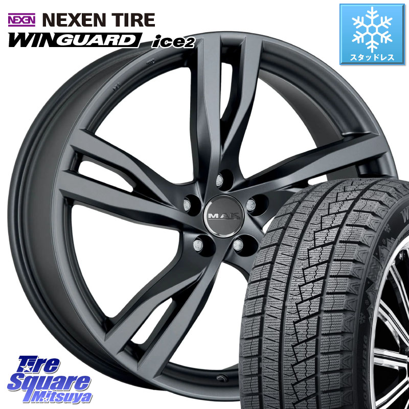 NEXEN WINGUARD ice2 2025年製 スタッドレス ミツヤ ネクセン ウィンガードアイス2 205/55R16 阿部商会 MAK STOCKHOLM ホイール 16インチ 16 X 7.0J(VOL V40 MB4) +50 5穴 108 VOLVO ボルボ V40