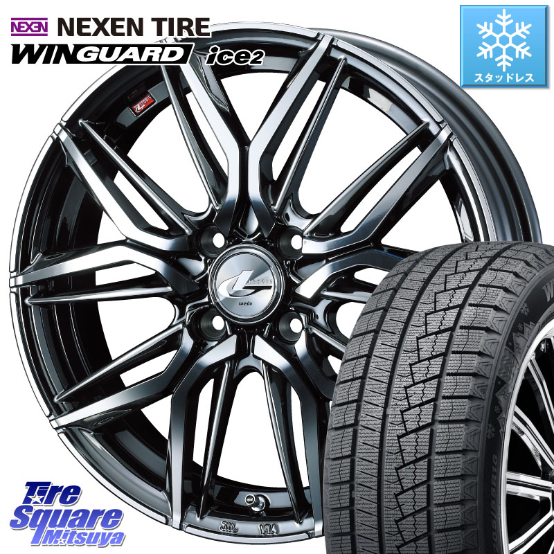 NEXEN WINGUARD ice2 2025年製 スタッドレス ミツヤ ネクセン ウィンガードアイス2 155/65R14WEDS 40769 レオニス LEONIS LM BMCMC 14インチ 14X4.5J 45 4穴 100 N-BOX デリカミニ2WD タント スペーシア サクラ ハイゼットアゲトラCustom車用※軽自動車専用ホイール※|タイヤスクエアミツヤ