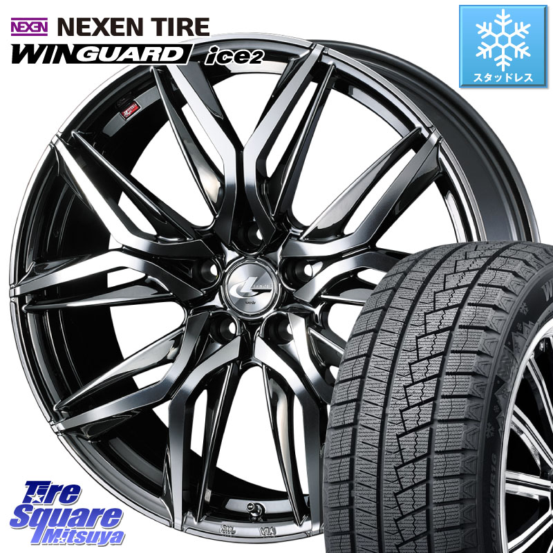 NEXEN WINGUARD ice2 2025年製 スタッドレス ミツヤ ネクセン ウィンガードアイス2 225/45R18WEDS 40821 レオニス LEONIS LM BMCMC 18インチ 18X7.0J 47 5穴 100 レガシー レガシィ ワゴン|タイヤスクエアミツヤ