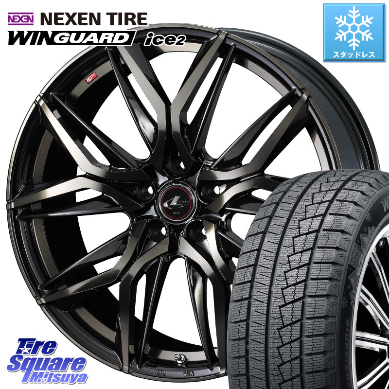 NEXEN WINGUARD ice2 2025年製 スタッドレス ミツヤ ネクセン ウィンガードアイス2 225/45R18 WEDS 【欠品次回05月上旬】 40826 レオニス LEONIS LM PBMCTI 18インチ 18 X 7.0J +55 5穴 114.3 レヴォーグ