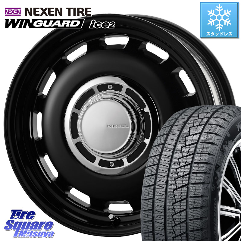 NEXEN WINGUARD ice2 2025年製 ネクセン ウィンガードアイス2 スタッドレスタイヤ 165/70R14 コスミック クロスブラッド DIESEL 14インチ 14 X 4.5J +43 4穴 100 Mx27/37/47Sソリオ・デリカD2 MAx6S系ソリオ