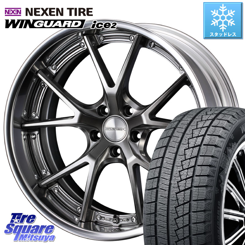 NEXEN WINGUARD ice2 2025年製 スタッドレス ミツヤ ネクセン ウィンガードアイス2 235/45R18 WEDS MAVERICK 905S PS S-LoDisk 18インチ 2ピース 18 X 7.5J +44 5穴 114.3 CY2アコード 70系カムリ