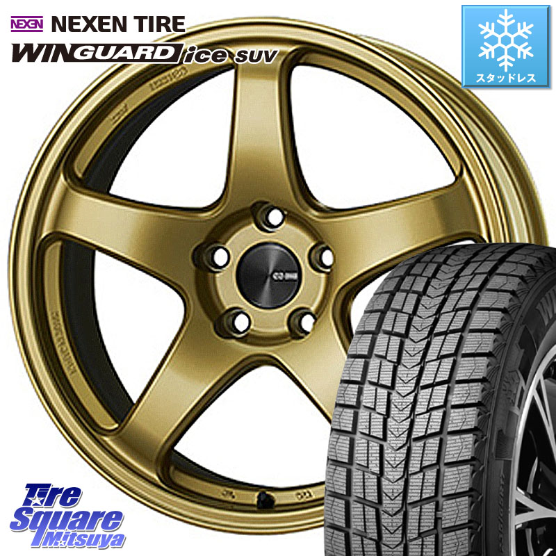 NEXEN WINGUARD ice SUV 2025年製 スタッドレス ミツヤ ネクセン ウィンガードアイスSUV 225/55R18 ENKEI エンケイ PerformanceLine PF05 18インチ 18 X 8.0J +45 5穴 100