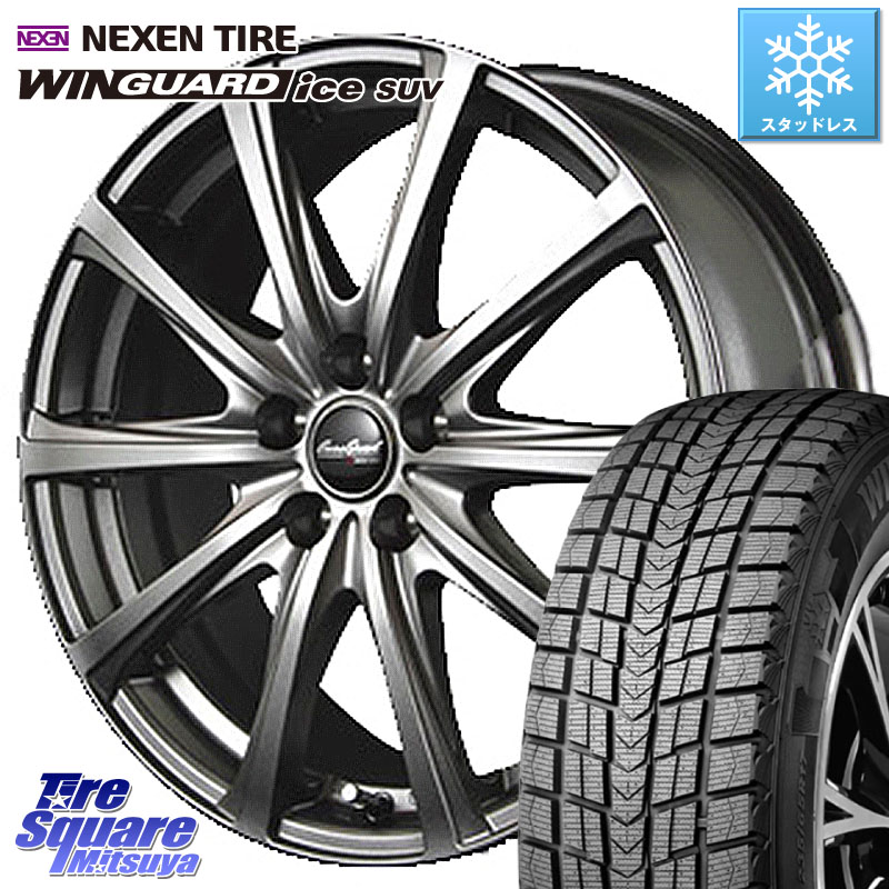 NEXEN WINGUARD ice SUV 2025年製 スタッドレス ミツヤ ネクセン ウィンガードアイスSUV 225/50R18 MANARAY MID EuroSpeed ユーロスピード V25 ホイール 18インチ 18 X 7.5J +38 5穴 114.3 10系カローラクロス
