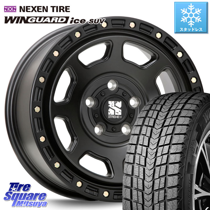 NEXEN WINGUARD ice SUV 2025年製 スタッドレス ミツヤ ネクセン ウィンガードアイスSUV 225/50R18 MLJ XJ07 XTREME-J BK ホイール 18インチ 18 X 8.0J +40 5穴 114.3 10系カローラクロス