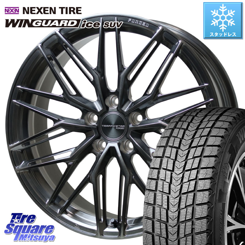 NEXEN WINGUARD ice SUV 2025年製 スタッドレス ミツヤ ネクセン ウィンガードアイスSUV 235/55R19 HotStuff TSF-03 BRSC トラフィックスターフォージド 19インチ 19 X 8.0J(M14B) +42 5穴 114.3 クラウンスポーツ・エステート ハイブリッドZ スバル ソルテラ