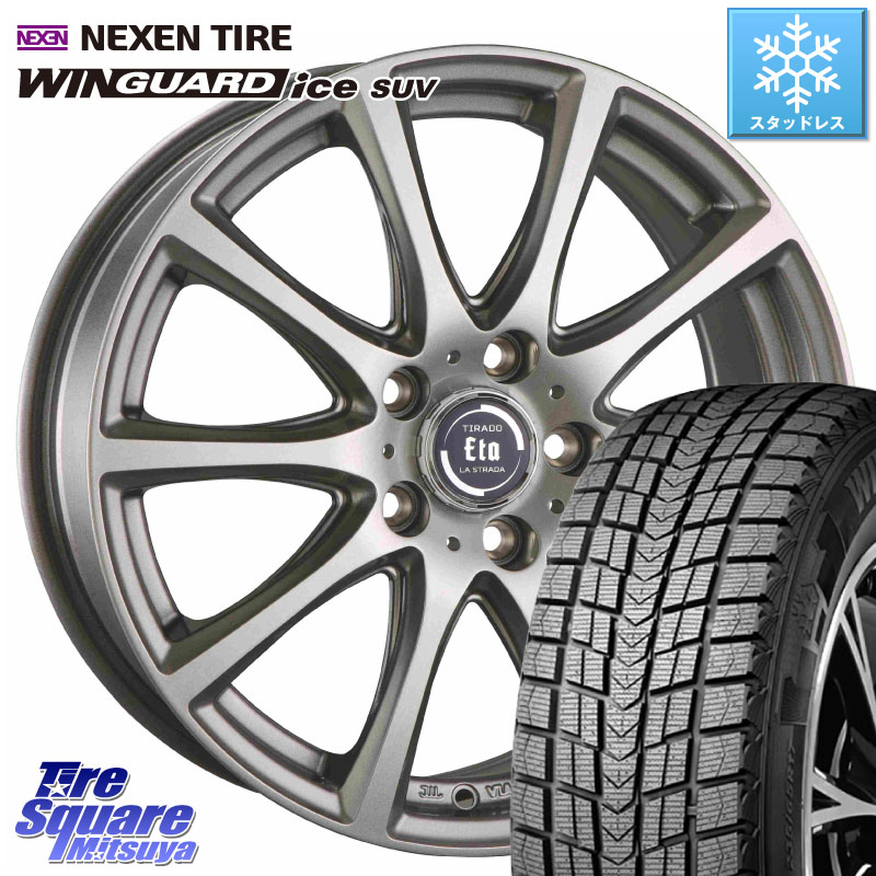 NEXEN WINGUARD ice SUV 2025年製 スタッドレス ミツヤ ネクセン ウィンガードアイスSUV 225/50R18阿部商会 ティラード イータ 18X7.5J 53 5穴 114.3 RV系ヴェゼル RC系オデッセイ後期 BN/BL系レガシィ エリシオン|タイヤスクエアミツヤ