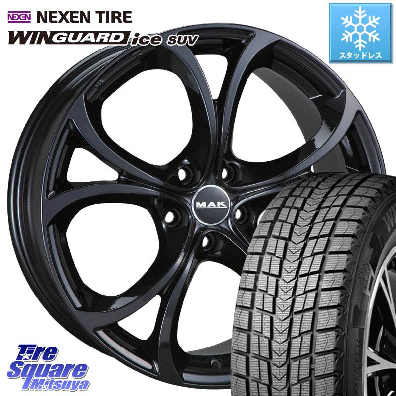 NEXEN WINGUARD ice SUV 2025年製 スタッドレス ミツヤ ネクセン ウィンガードアイスSUV 235/55R19 阿部商会 MAK LARIO ホイール19インチ 19 X 8.5J(ALFAROMEO STELVIO 949) +35 5穴 110 アルファロメオ ステルヴィオ