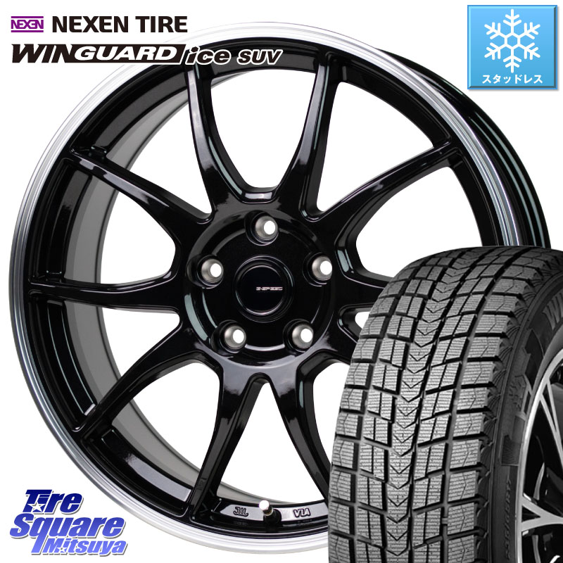 NEXEN WINGUARD ice SUV 2025年製 スタッドレス ミツヤ ネクセン ウィンガードアイスSUV 215/50R18 HotStuff G-SPEED P06 P-06 ホイール 18インチ ジースピード 18 X 7.5J +48 5穴 100