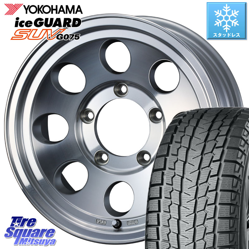 YOKOHAMA R1583 iceGUARD SUV G075 アイスガード ヨコハマ スタッドレス ミツヤ 205/70R15 WEDS JIMLINE TYPE2 POL 15インチ ジムライン 15 X 6.0J(JB74) +0 5穴 139.7