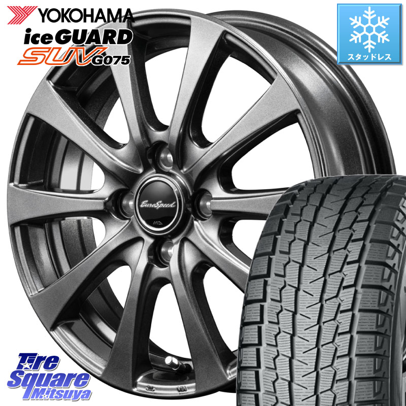 YOKOHAMA R1588 iceGUARD SUV G075 アイスガード ヨコハマ スタッドレス ミツヤ 225/70R16 MANARAY EuroSpeed G10 平座仕様 トヨタ・レクサス専用 ホイール 16インチ MID 16 X 6.5J +37 5穴 114.3