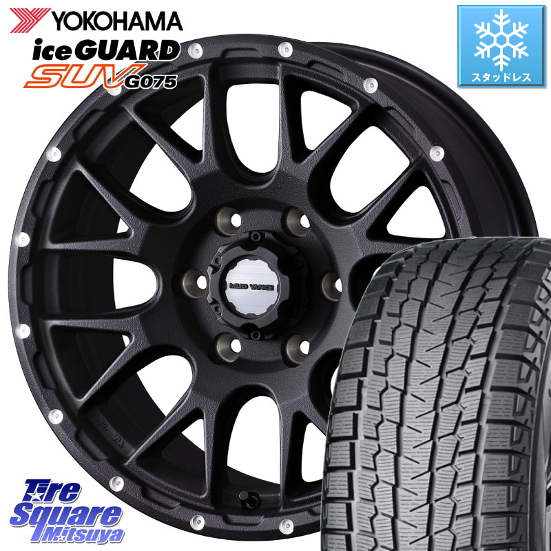 YOKOHAMA R8199 iceGUARD SUV G075 アイスガード ヨコハマ スタッドレス ミツヤ 265/65R18 WEDS マッドヴァンス MUD VANCE 08 BK ホイール 18インチ 18 X 8.5J(M14) +50 6穴 139.7 ランクル300 ランクル250