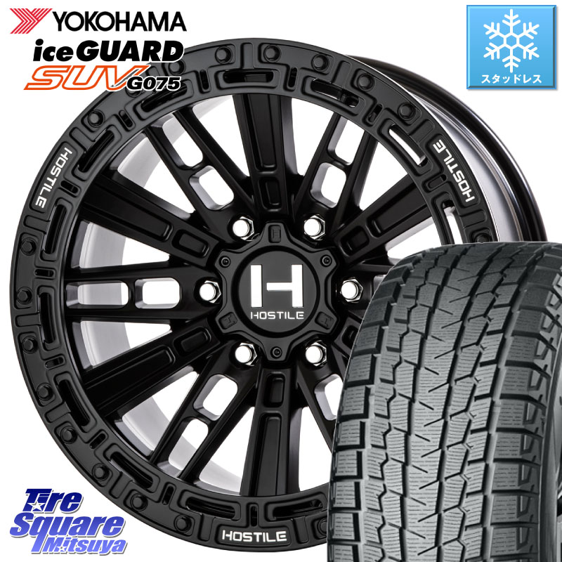 YOKOHAMA R1593 iceGUARD SUV G075 アイスガード ヨコハマ スタッドレス ミツヤ 265/70R17 HOSTILE H129 MOJAVE モハベ ASP ホイール 17インチ 17 X 9.0J +0 6穴 139.7