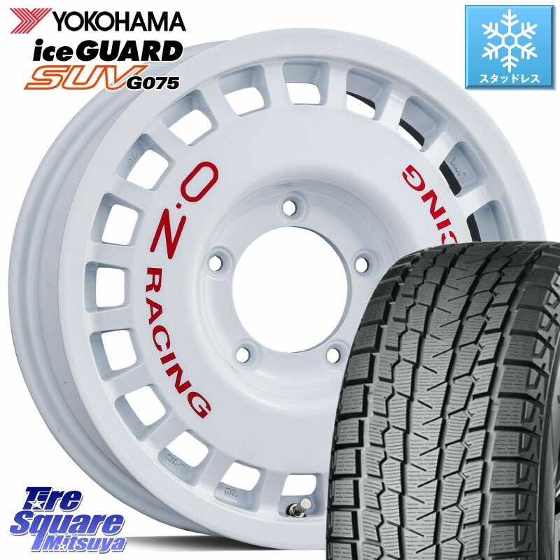 YOKOHAMA E4631 iceGUARD SUV G075 アイスガード ヨコハマ スタッドレス ミツヤ 185/85R16 OZ Rally Racing 4x4 ラリーレーシング ジムニー用 ホイール 16インチ 16 X 5.5J +20 5穴 139.7