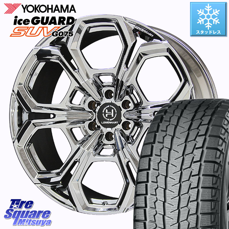 YOKOHAMA R4072 iceGUARD SUV G075 アイスガード ヨコハマ スタッドレス ミツヤ 285/45R22KYOHO LOWENHART FLG_1 FORGED ホイール 22インチ 22X10.0J(M14) 50 6穴 139.7 ランドクルーザー 300 ランドクルーザー 250｜タイヤスクエアミツヤ