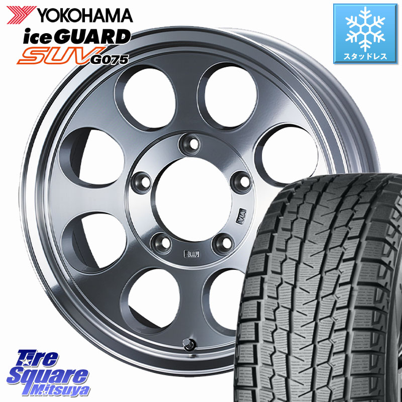 YOKOHAMA R1594 iceGUARD SUV G075 アイスガード ヨコハマ スタッドレス ミツヤ 235/70R16WEDS JIMLINE TYPE2 POL ※インセット-5 ホイール 16インチ ジムライン 16X6.0J 0 5穴 139.7 ジムニー専用(要リフトアップ/オーバーフェンダー等) ジムニ−シエラ/ノマド(カスタ|タイヤスクエアミツヤ