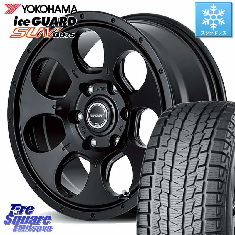 YOKOHAMA R1593 iceGUARD SUV G075 アイスガード ヨコハマ スタッドレス ミツヤ 265/70R17 MANARAY MID ROADMAX MUD AGENT ホイール 17インチ 17 X 7.5J +25 6穴 139.7