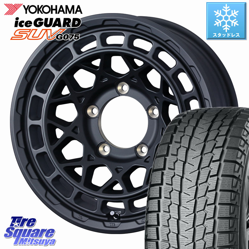 YOKOHAMA R1572 iceGUARD SUV G075 アイスガード ヨコハマ スタッドレス ミツヤ 215/70R16 WEDS MUDVANCE X TYPE M ※インセット-5 ホイール 16インチ マッドヴァンス 16 X 6.0J +0 5穴 139.7 ジムニー専用(要オーバーフェンダー等) ジムニ－シエラ・ノマド(カスタム)