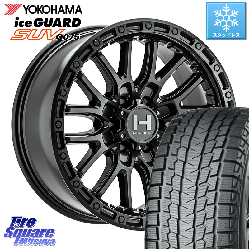 YOKOHAMA R1577 iceGUARD SUV G075 アイスガード ヨコハマ スタッドレス ミツヤ 275/65R17HOSTILE H135 RIDGE CREST JP SPEC 在庫● ホイール 17インチ ★サマーセール★ 17X8.0J 20 6穴 139.7 トライトンGSR ランドクルーザー プラド カスタムサイズ|タイヤスクエアミツヤ