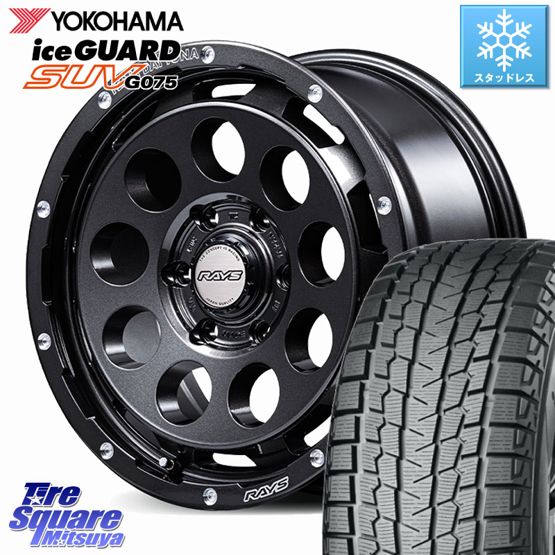 YOKOHAMA E5575 iceGUARD SUV G075 アイスガード ヨコハマ スタッドレス ミツヤ 215/65R16 109*107RAYS 【欠品次回~1月】 TEAM DAYTONA D9 Spec-M ホイール 16インチ 16X6.5J 38 6穴 139.7 200系ハイエース｜タイヤスクエアミツヤ