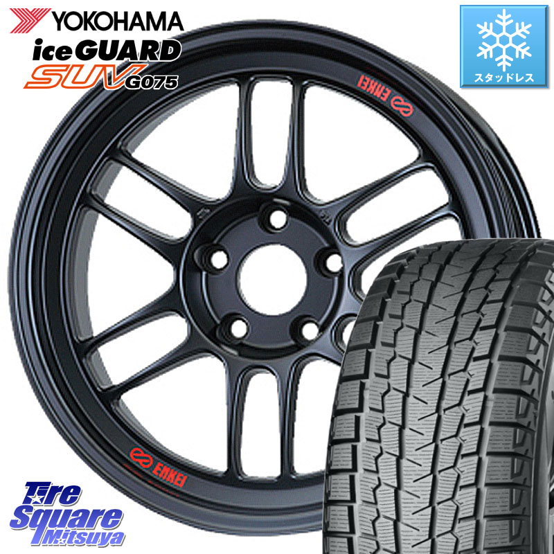 YOKOHAMA R9659 iceGUARD SUV G075 アイスガード ヨコハマ スタッドレス ミツヤ 225/55R18 ENKEI エンケイ Racing RPF1 ホイール 18 X 7.5J +48 5穴 100