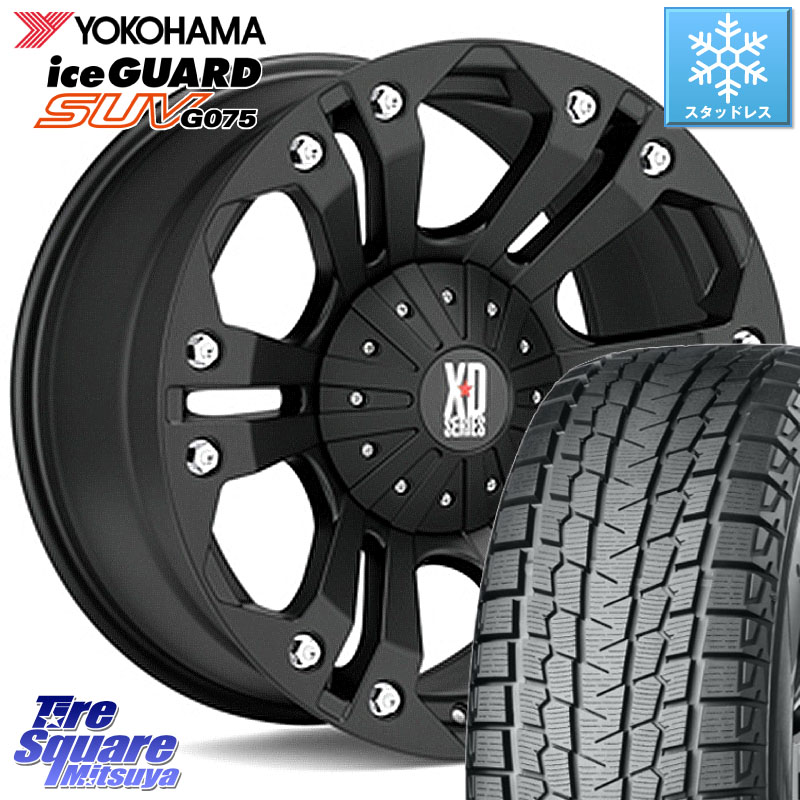 YOKOHAMA R8199 iceGUARD SUV G075 アイスガード ヨコハマ スタッドレス ミツヤ 265/65R18KMC XD778MONSTER ホイール 18インチ 18X9.0J 18 6穴 139.7 ランドクルーザー プラド カスタムサイズ FJクルーザー|タイヤスクエアミツヤ