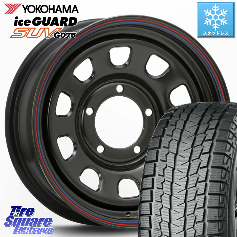 YOKOHAMA E4631 iceGUARD SUV G075 アイスガード ヨコハマ スタッドレス ミツヤ 185/85R16 MLJ デイトナ SS DAYTONA ホイール 16インチ 16 X 6.0J +0 5穴 139.7 ジムニー専用(要オーバーフェンダー等)