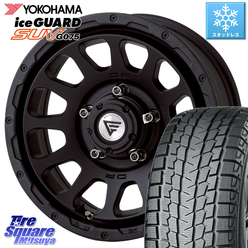 YOKOHAMA E4631 iceGUARD SUV G075 アイスガード ヨコハマ スタッドレス ミツヤ 185/85R16 DELTA FORCE デルタフォース オーバル ジムニー専用 ホイール 16インチ 16 X 5.5J +20 5穴 139.7