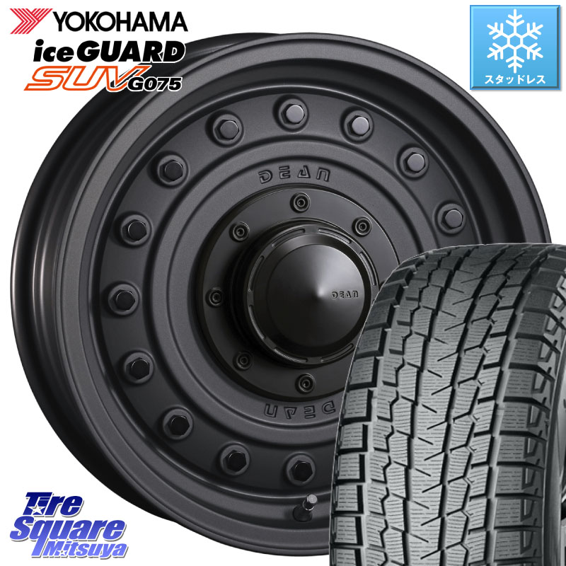 YOKOHAMA E4571 iceGUARD SUV G075 アイスガード ヨコハマ スタッドレス ミツヤ 107/105 195/80R15 107*105 CRIMSON ディーン コロラド インセット-5 15インチ 15 X 6.0J(JB74) +0 5穴 139.7 ジムニ－シエラ・ノマド(カスタム)