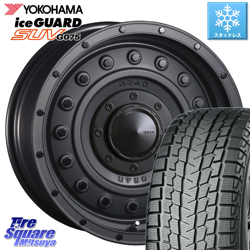 YOKOHAMA R1593 iceGUARD SUV G075 アイスガード ヨコハマ スタッドレス ミツヤ 265/70R17 CRIMSON ディーン コロラド 17インチ 17 X 8.0J +20 6穴 139.7