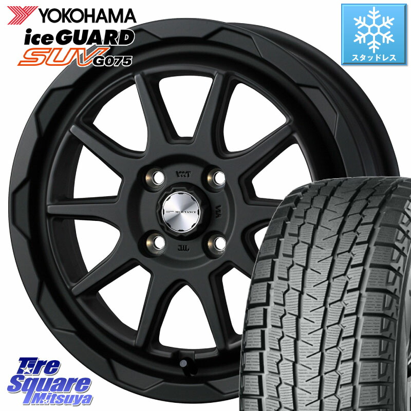 YOKOHAMA R1572 iceGUARD SUV G075 アイスガード ヨコハマ スタッドレス ミツヤ 215/70R16 WEDS マッドヴァンス 06 MUD VANCE 06 ウエッズ 16インチ 16 X 6.0J +40 4穴 100