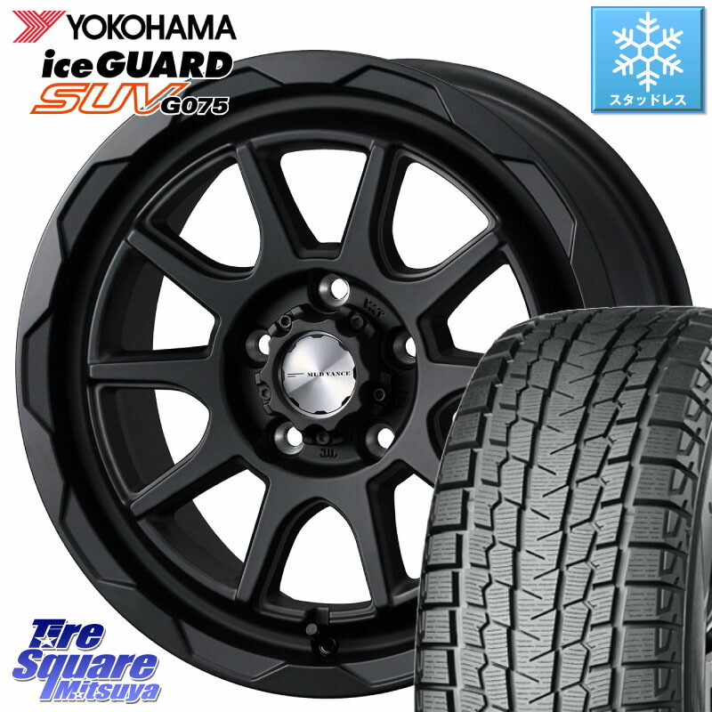 YOKOHAMA R1572 iceGUARD SUV G075 アイスガード ヨコハマ スタッドレス ミツヤ 215/70R16 WEDS マッドヴァンス 06 MUD VANCE 06 ホイール 16インチ 16 X 6.0J +40 5穴 100