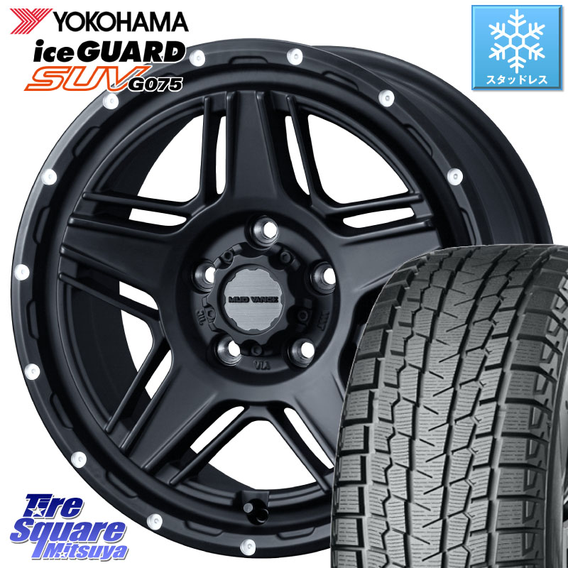 YOKOHAMA R1591 iceGUARD SUV G075 アイスガード ヨコハマ スタッドレス ミツヤ 245/70R16 WEDS 40535 マッドヴァンス MUD VANCE 07 BK 16インチ 16 X 7.0J +38 5穴 114.3