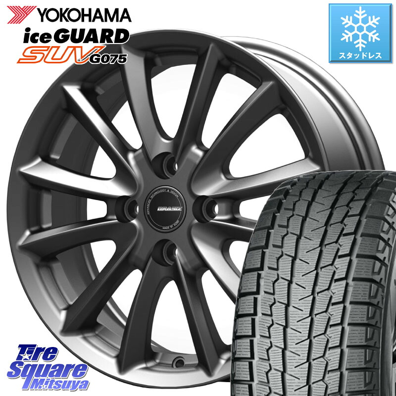 YOKOHAMA R1572 iceGUARD SUV G075 アイスガード ヨコハマ スタッドレス ミツヤ 215/70R16 KOSEI クレイシズVS6 QRA600Gホイール 16 X 6.0J +42 4穴 100